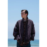 Unisex Jacket Vintage Men's Stand Collar Jacket Loose Corduroy Coat